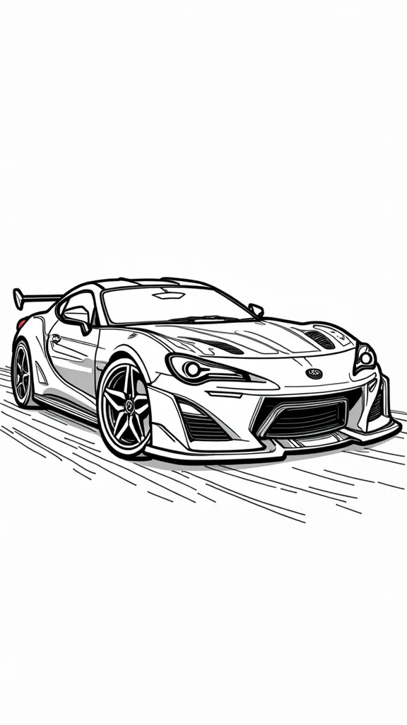 gt scorcher coloring page